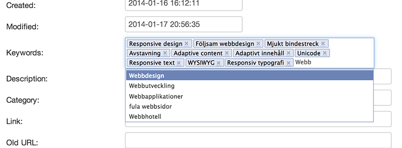 Bild 23: Användarna behöver hjälp att ange nyckelord, ange samma stavning som andra etc.